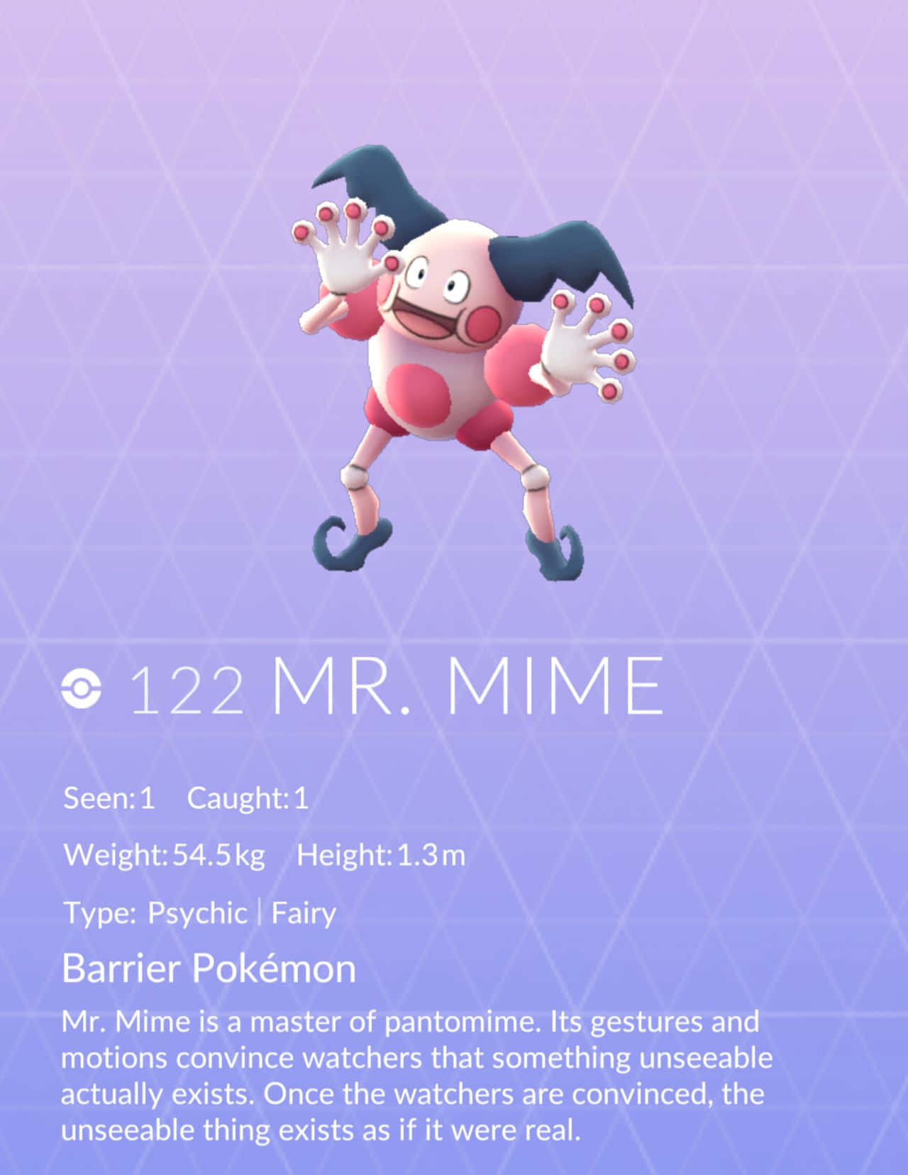 Mr. Mime, purple gradient background, geometric patterns, HD Phone Wallpaper
