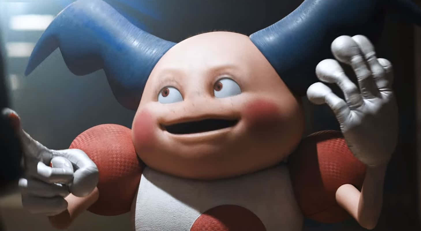 Mr. Mime, movie version, blue horns, HD Desktop Wallpaper