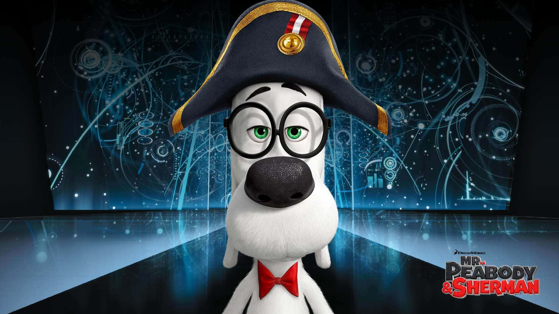 Mr Peabody, animated character, navy hat, Full HD Desktop Wallpaper