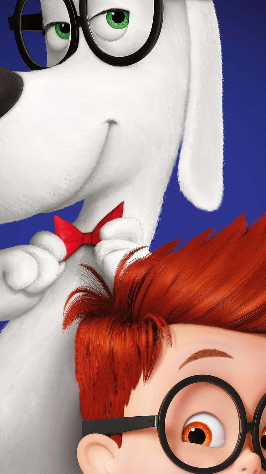 Mr Peabody, Sherman, red bowtie, HD Phone Wallpaper