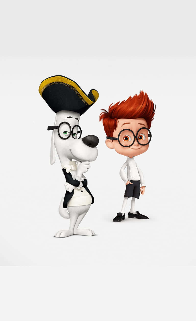 Mr Peabody, Sherman, black and gold pirate hat, HD Phone Wallpaper