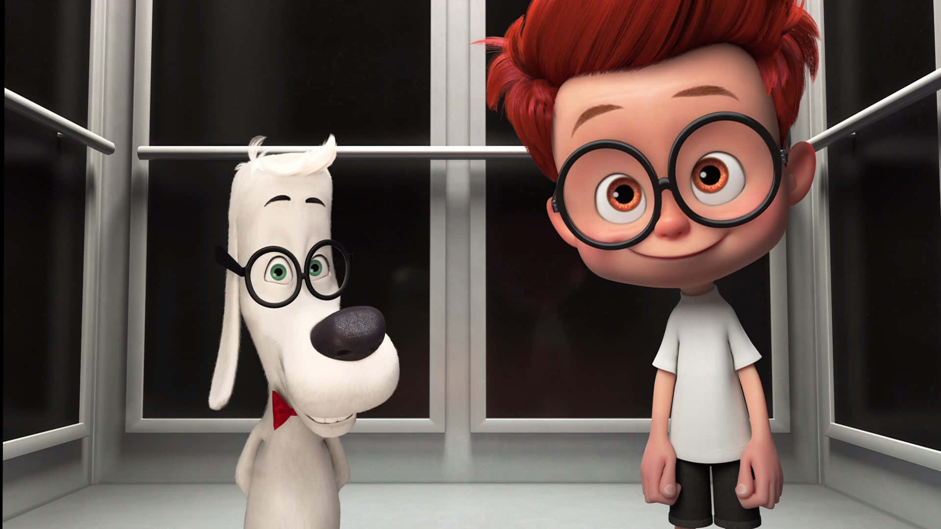 Mr Peabody & Sherman, elevator scene, red-haired boy, Full HD Desktop Wallpaper