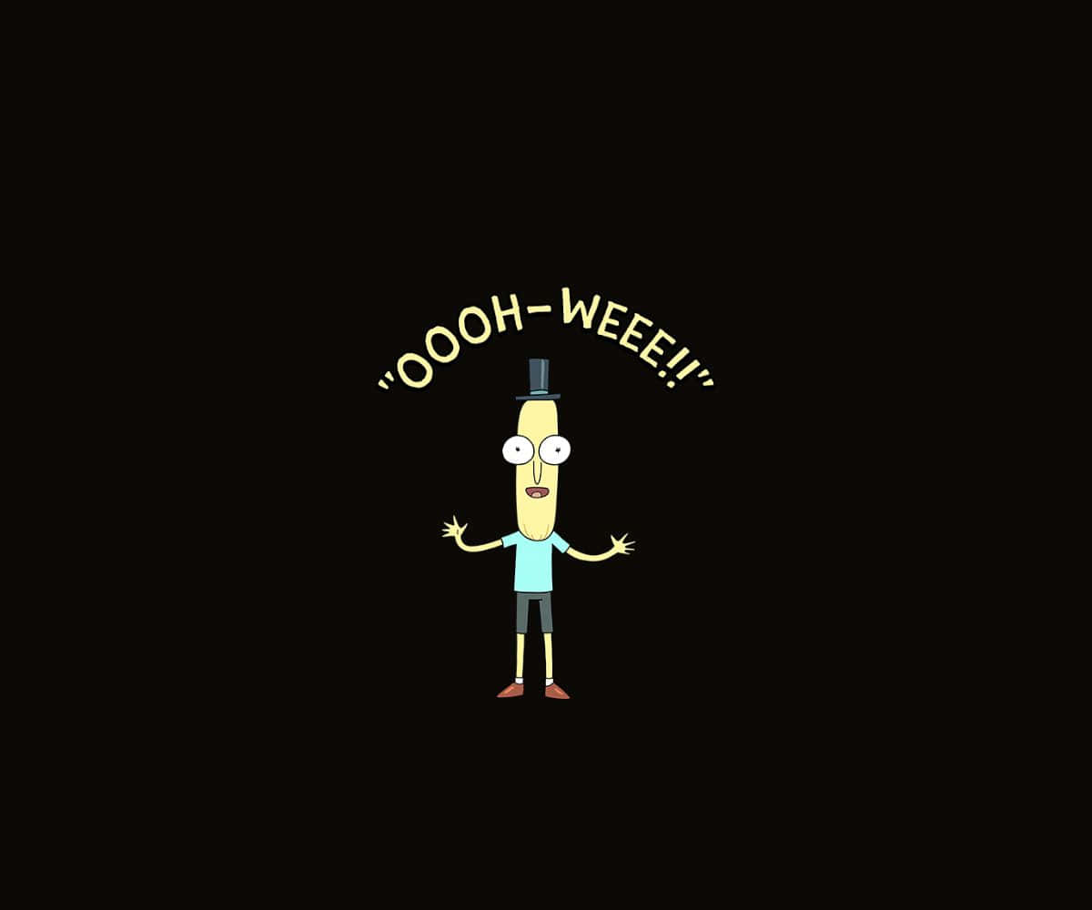 Mr Poopybutthole, top hat, blue shirt, SD Desktop Wallpaper