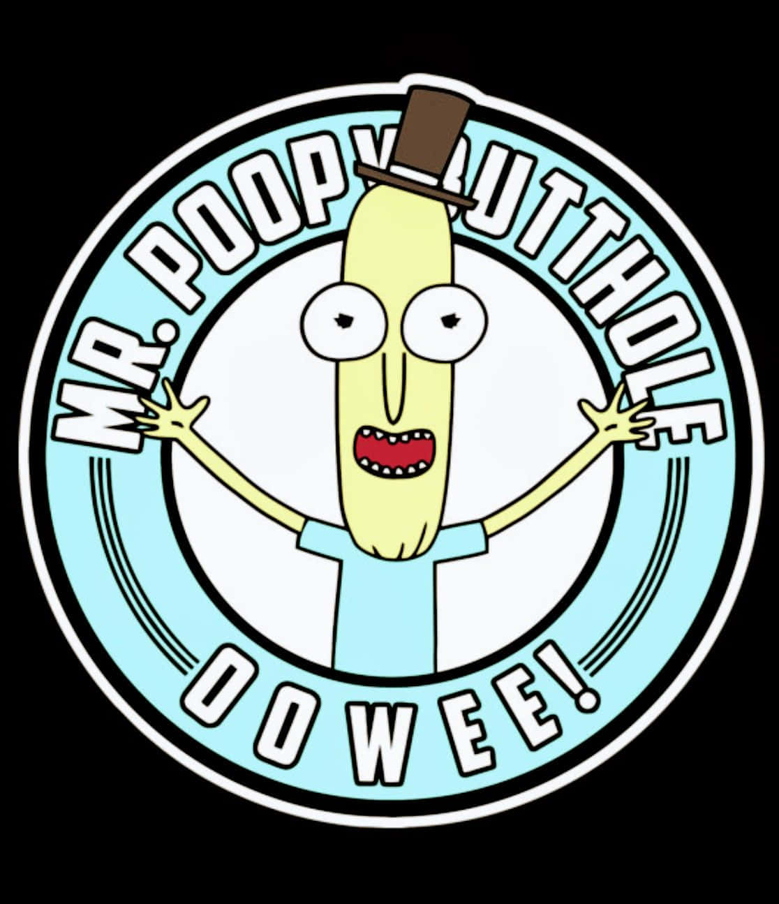 Mr Poopybutthole, top hat, blue shirt, HD Phone Wallpaper