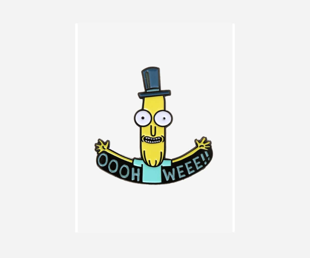Mr. Poopybutthole, top hat, blue shirt, SD Desktop Wallpaper
