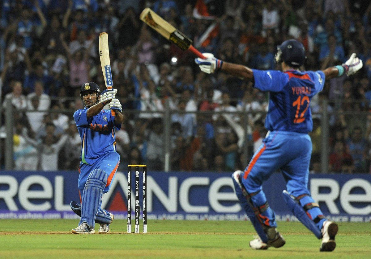 MS Dhoni, 2011 World Cup, stadium lights, SD Desktop Wallpaper