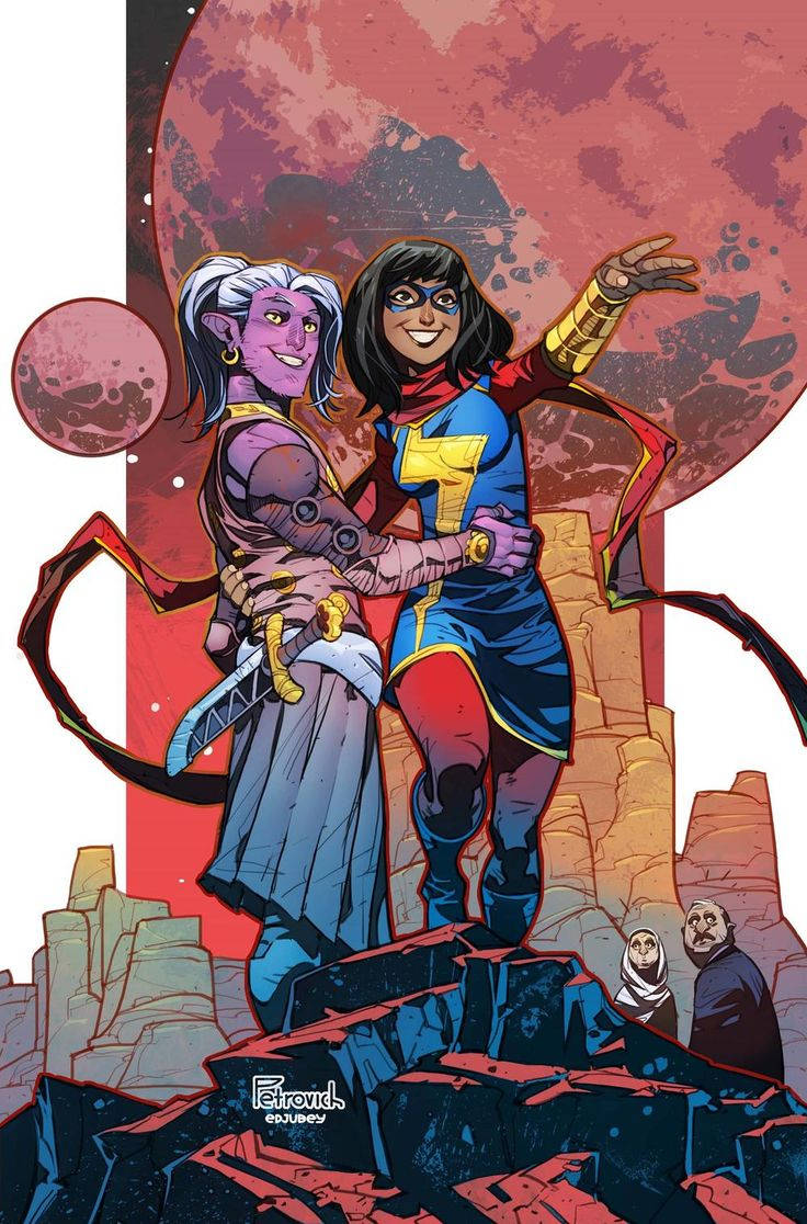 Ms Marvel, alien, blue costume, SD Phone Wallpaper