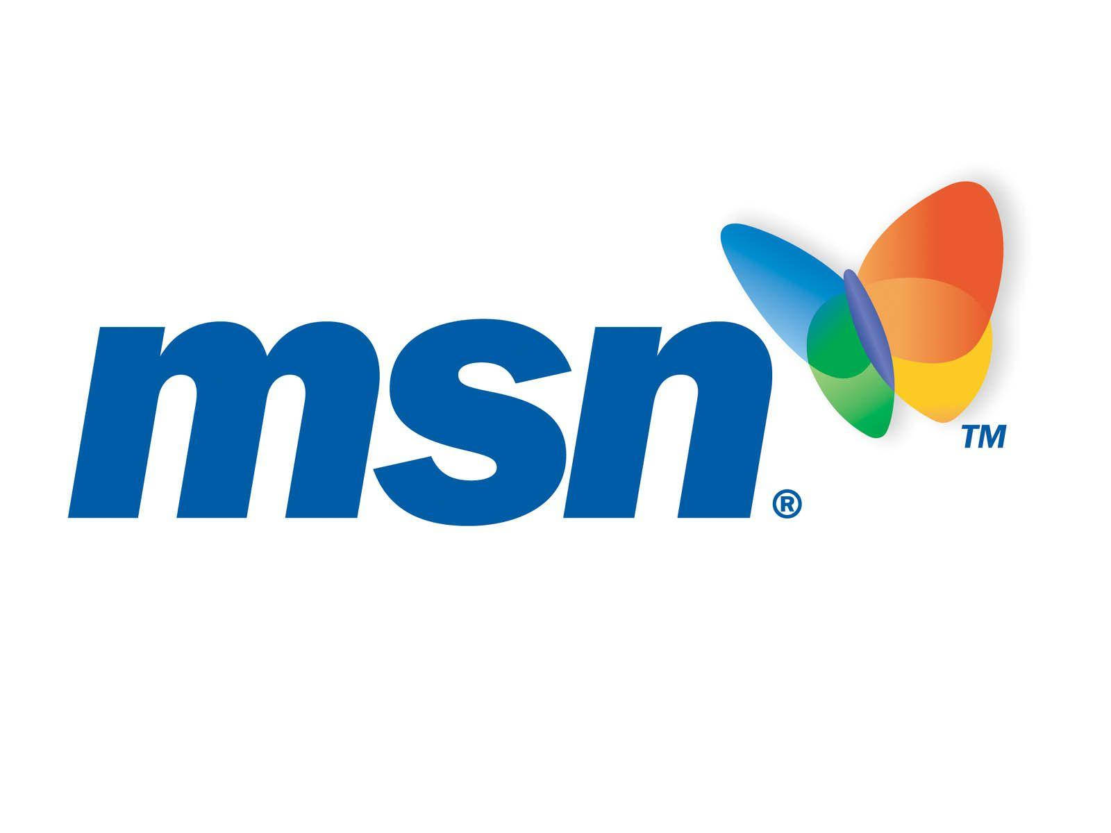 MSN, blue, butterfly, HD Desktop Wallpaper