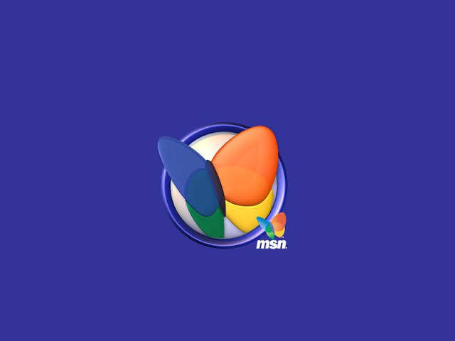 MSN, vibrant MSN logo, colorful abstract petals, SD Desktop Wallpaper