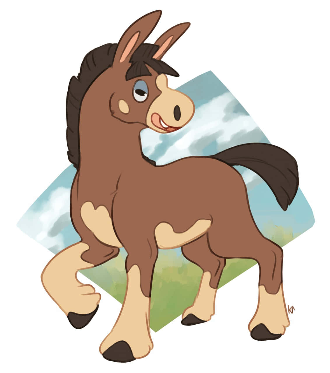 Mudbray, diamond-shaped sky, heart-shaped markings, HD Phone Wallpaper