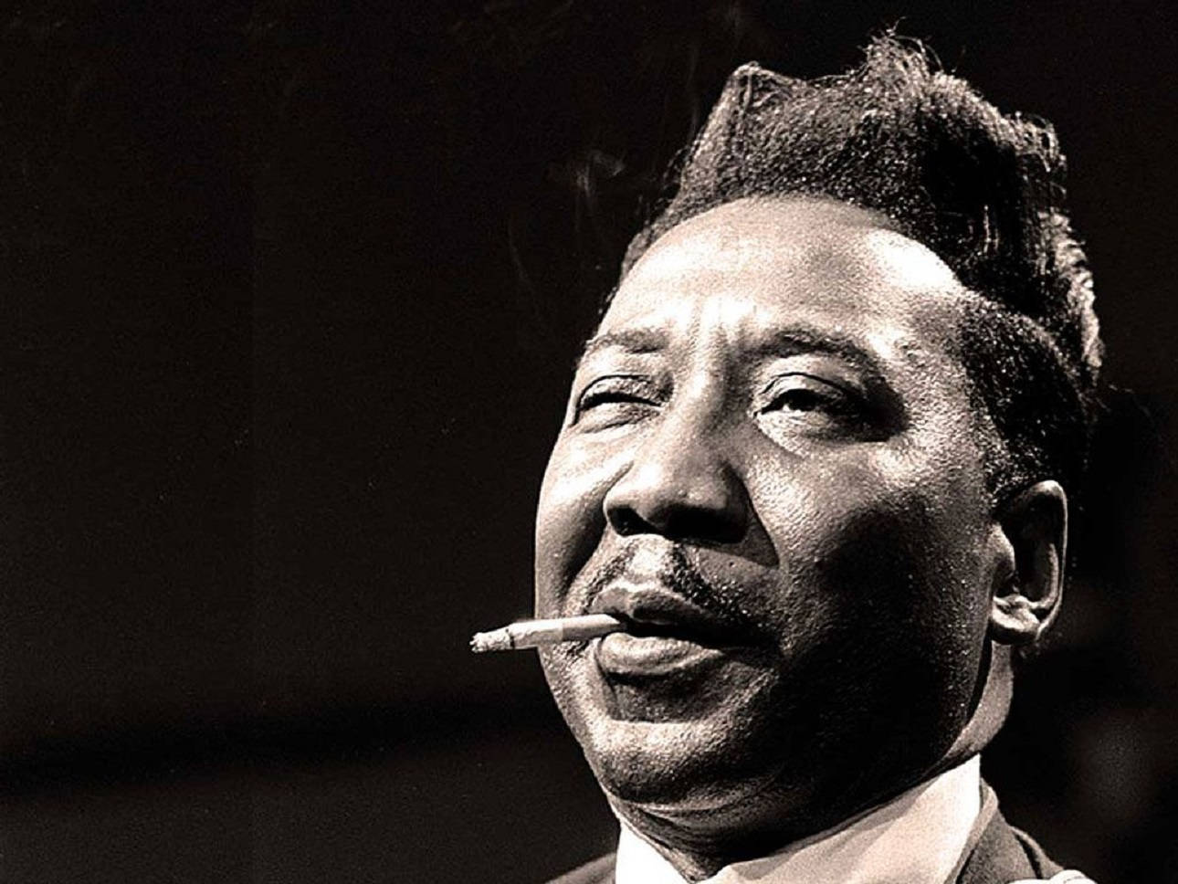 Muddy Waters, black and white, close-up portrait, HD Desktop Wallpaper