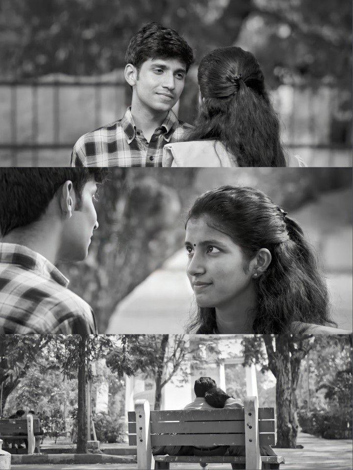Mudhal Nee Mudivum Nee, black and white, triptych, SD Phone Wallpaper