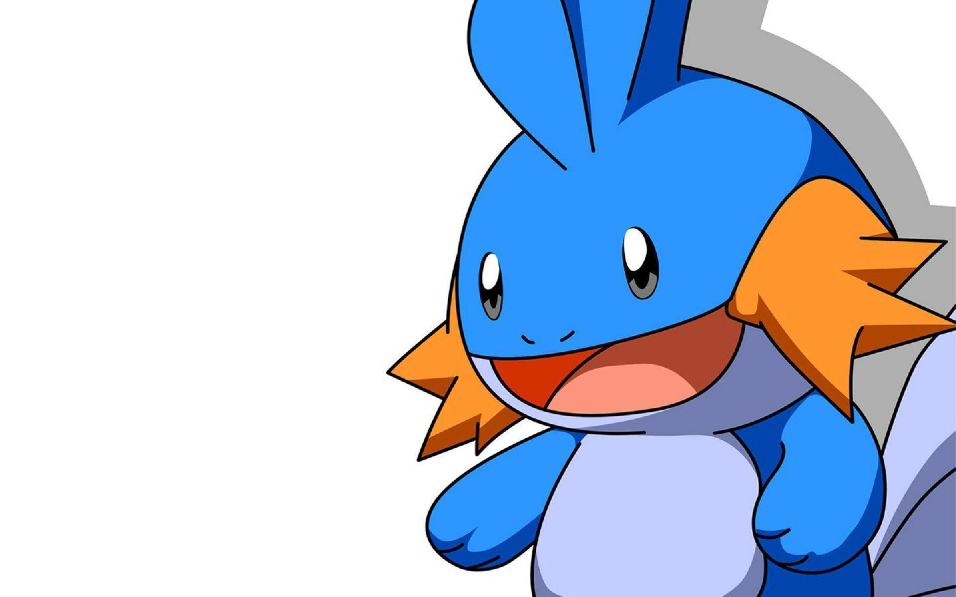 Mudkip, blue, orange, Full HD Desktop Wallpaper
