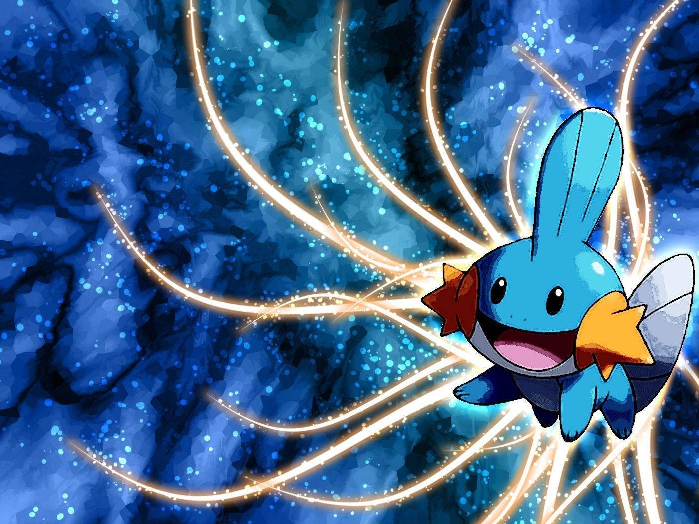 Mudkip, anime, blue, HD Desktop Wallpaper