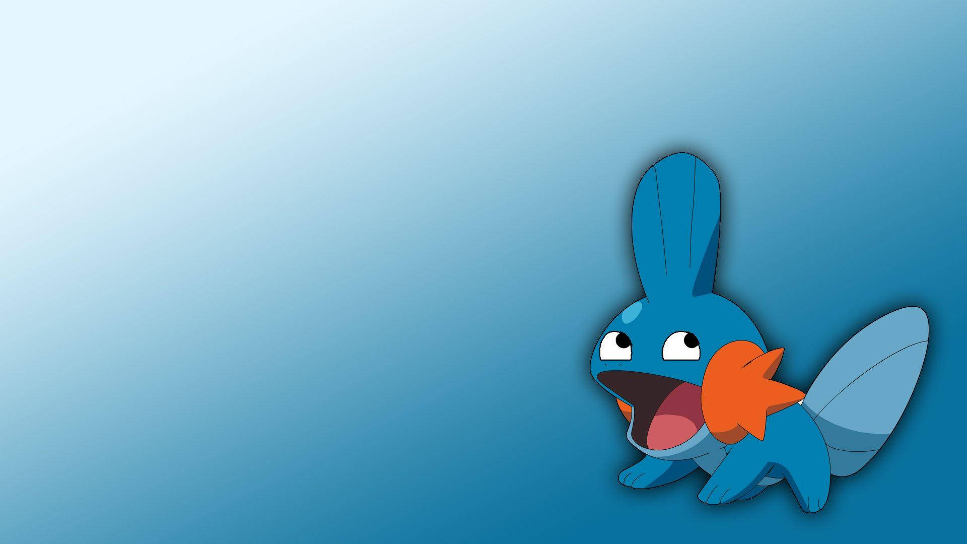 Mudkip, blue body, orange mouth, Full HD Desktop Wallpaper
