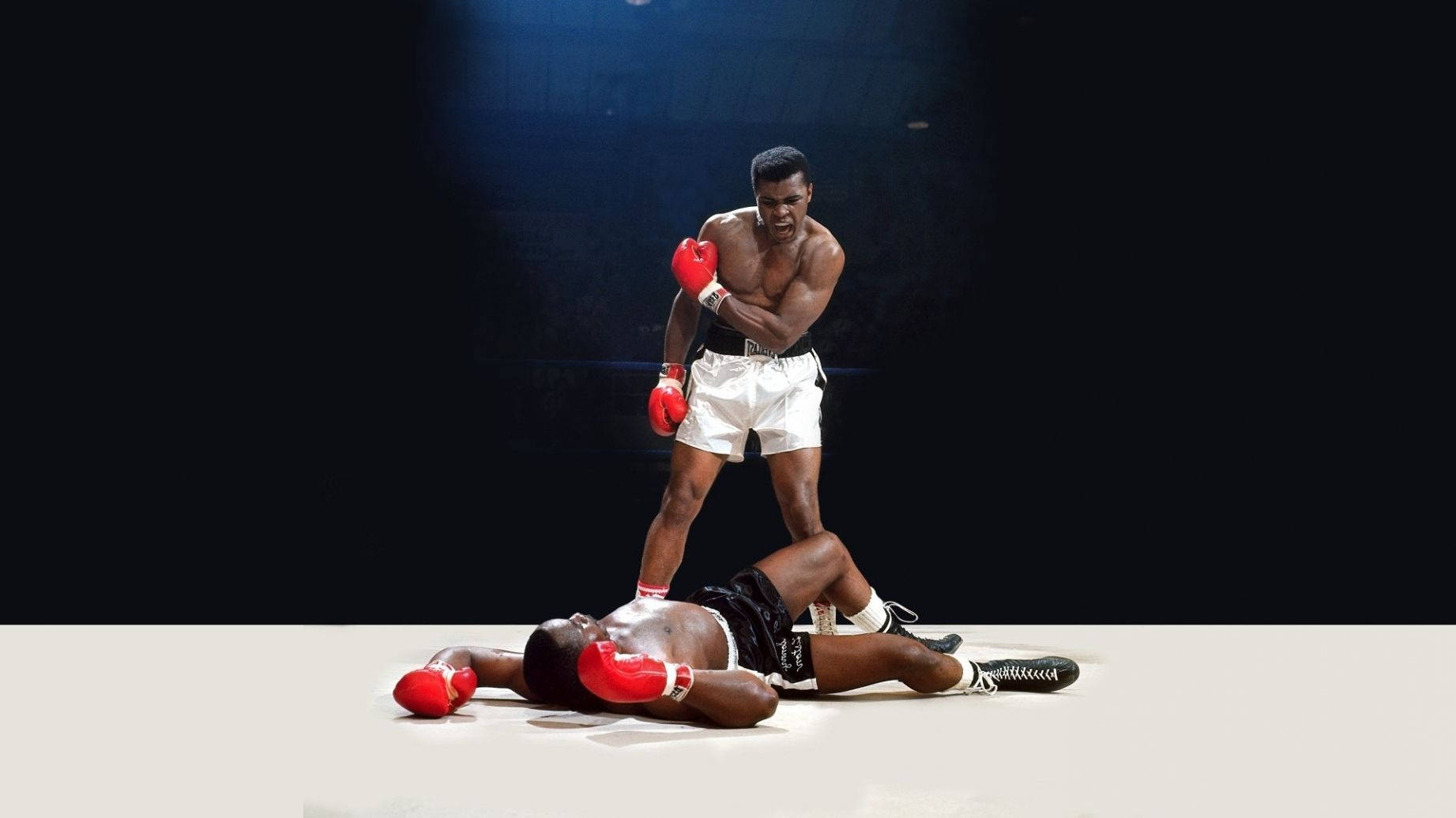 Muhammad Ali, spotlight, ring, HD Desktop Wallpaper