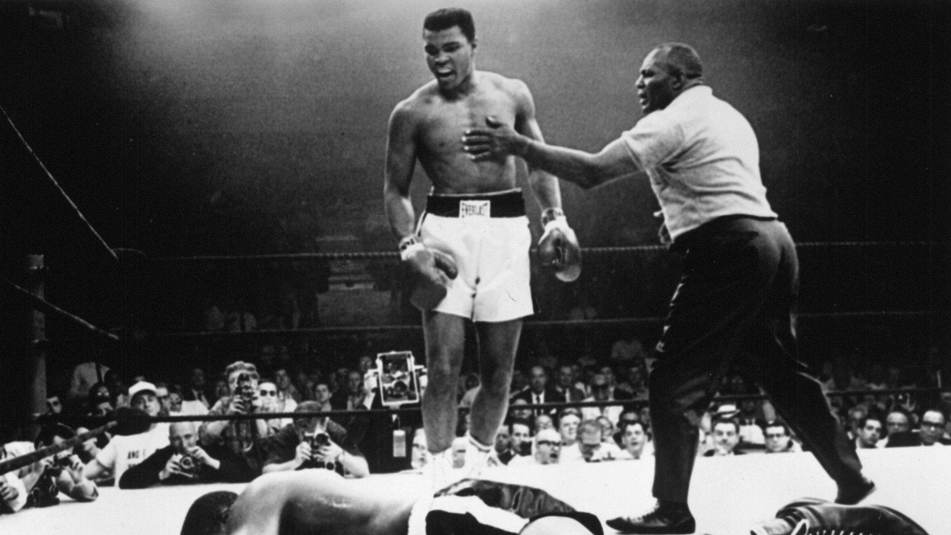 Muhammad Ali, ring, arena lights, Full HD Desktop Wallpaper