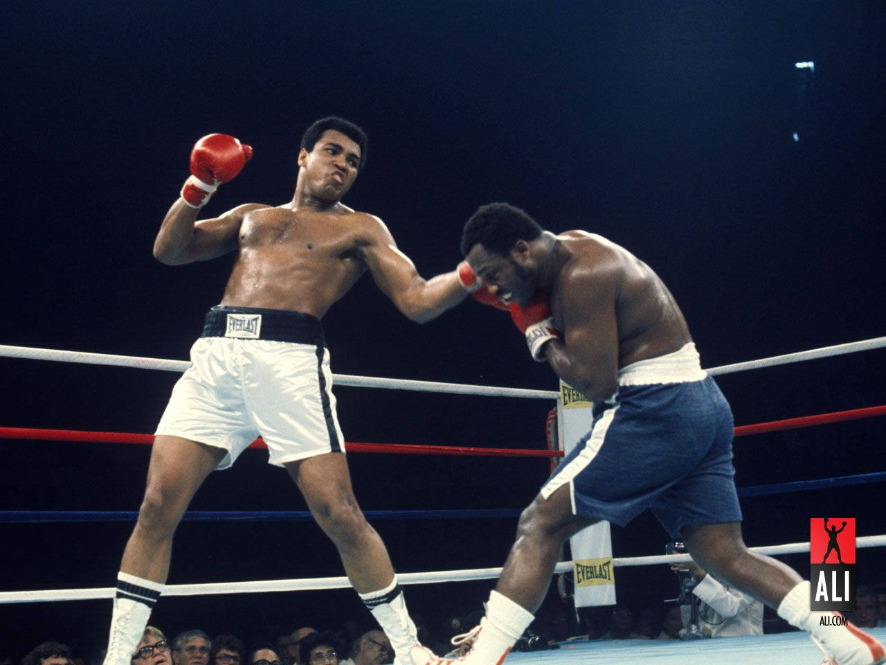 Muhammad Ali, right hook, boxing ring, HD Desktop Wallpaper