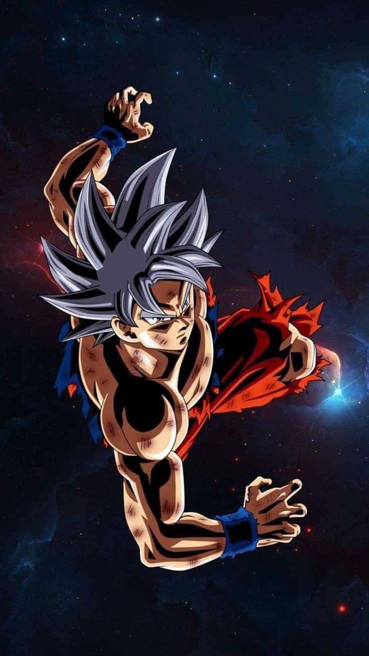 Mui Goku, silver hair, red cape, HD Phone Wallpaper