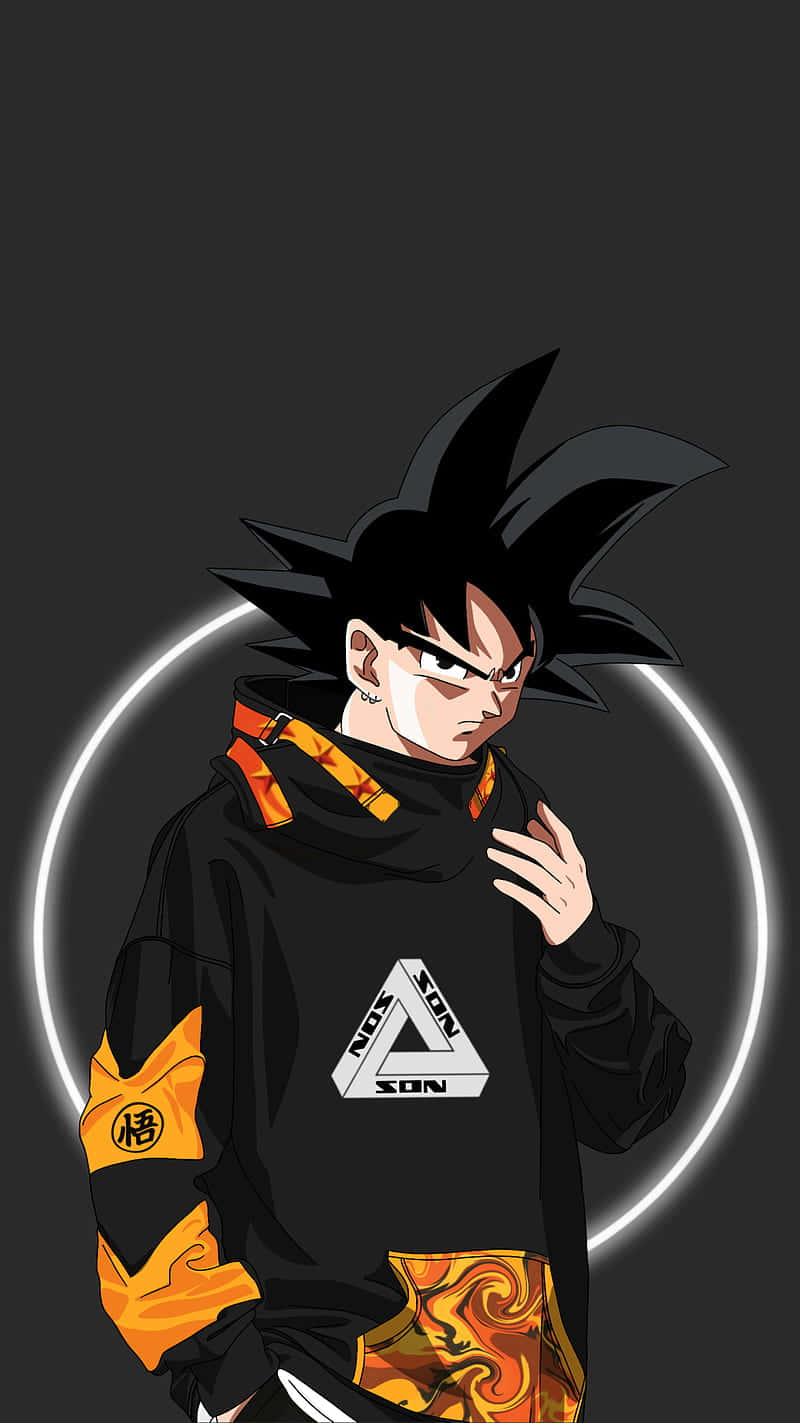 Mui Goku, Goku, black and orange hoodie, HD Phone Wallpaper