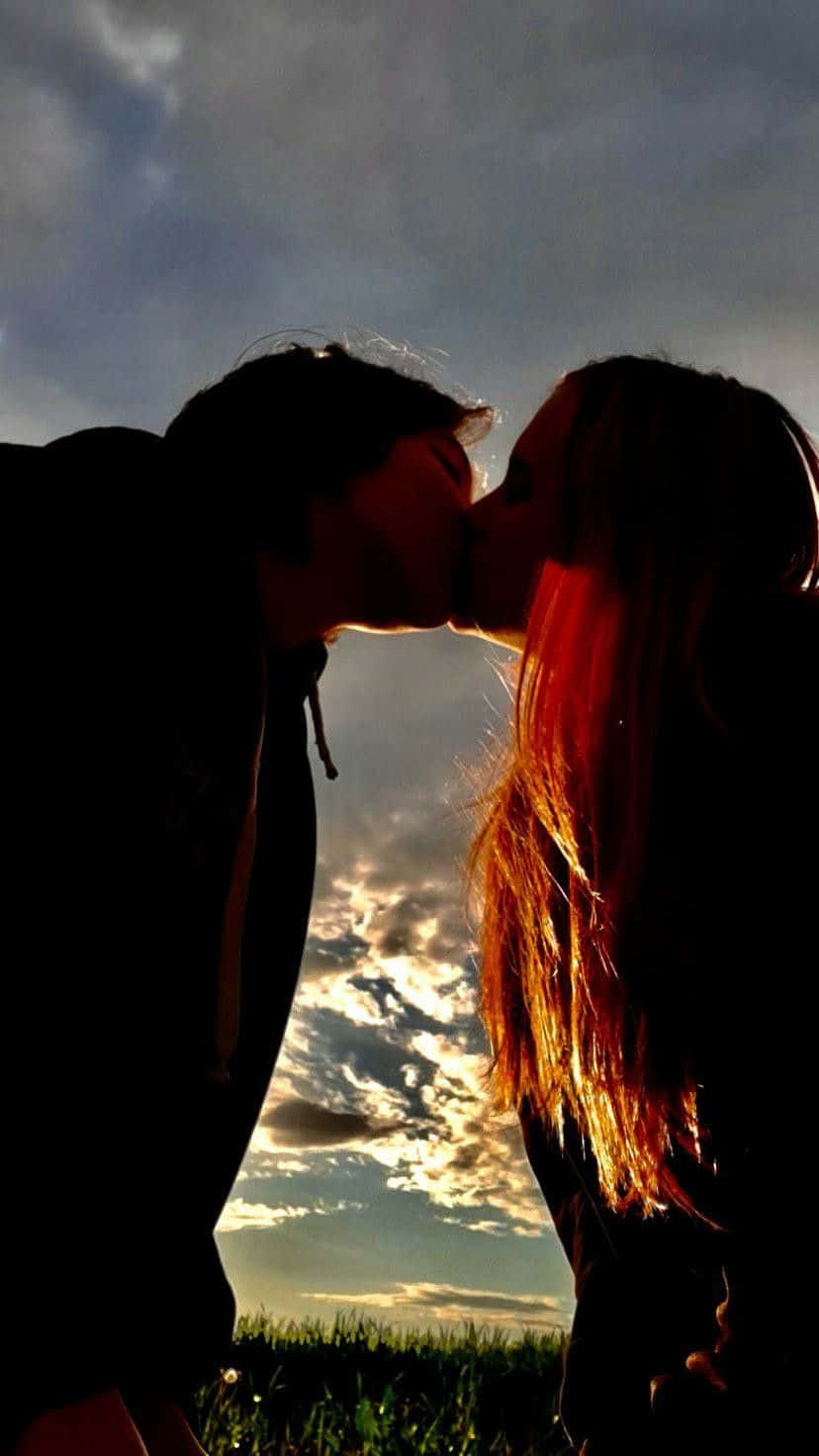 Mujeres Lesbianas, silhouette, sunset sky, HD Phone Wallpaper