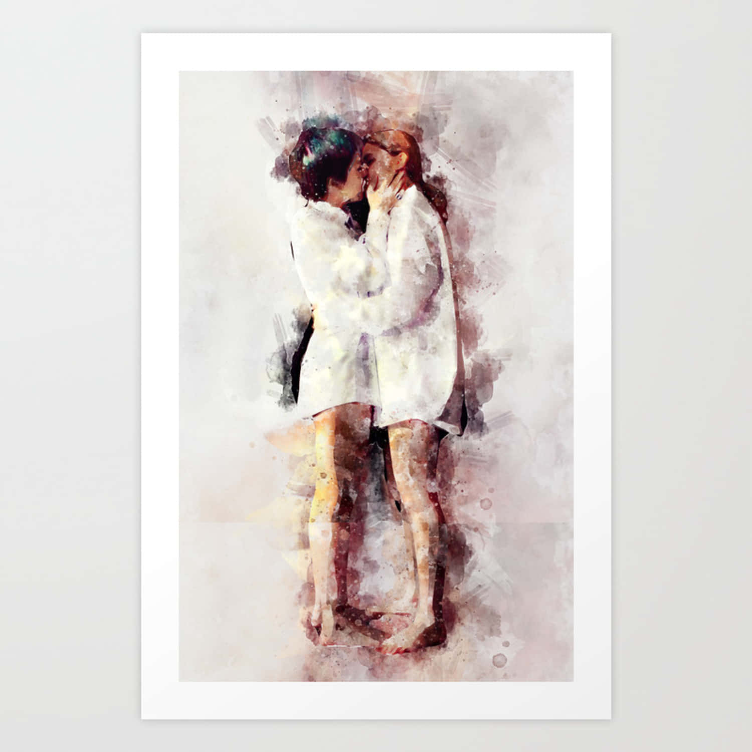 mujeres lesbianas, white, mauve, HD Desktop Wallpaper