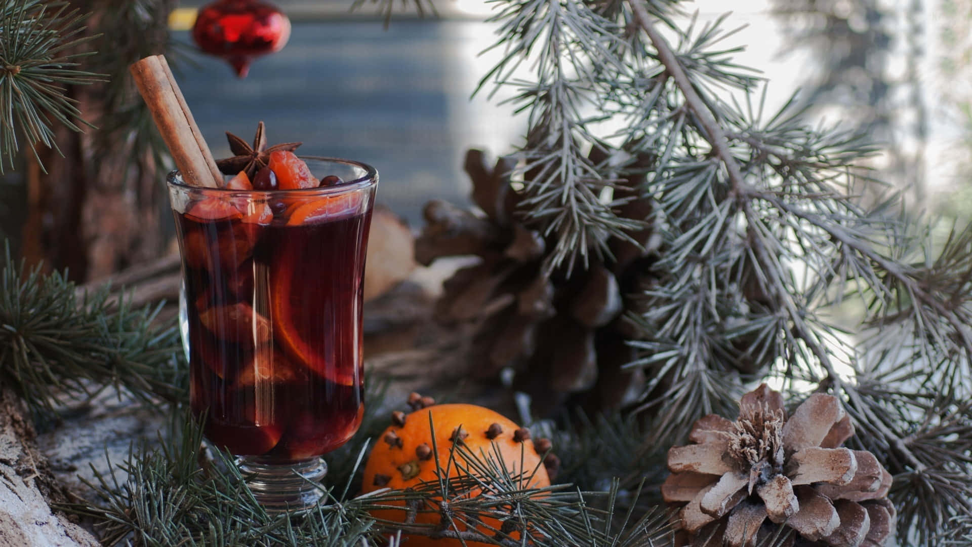 mulled wine, cinnamon, star anise, Full HD Desktop Wallpaper