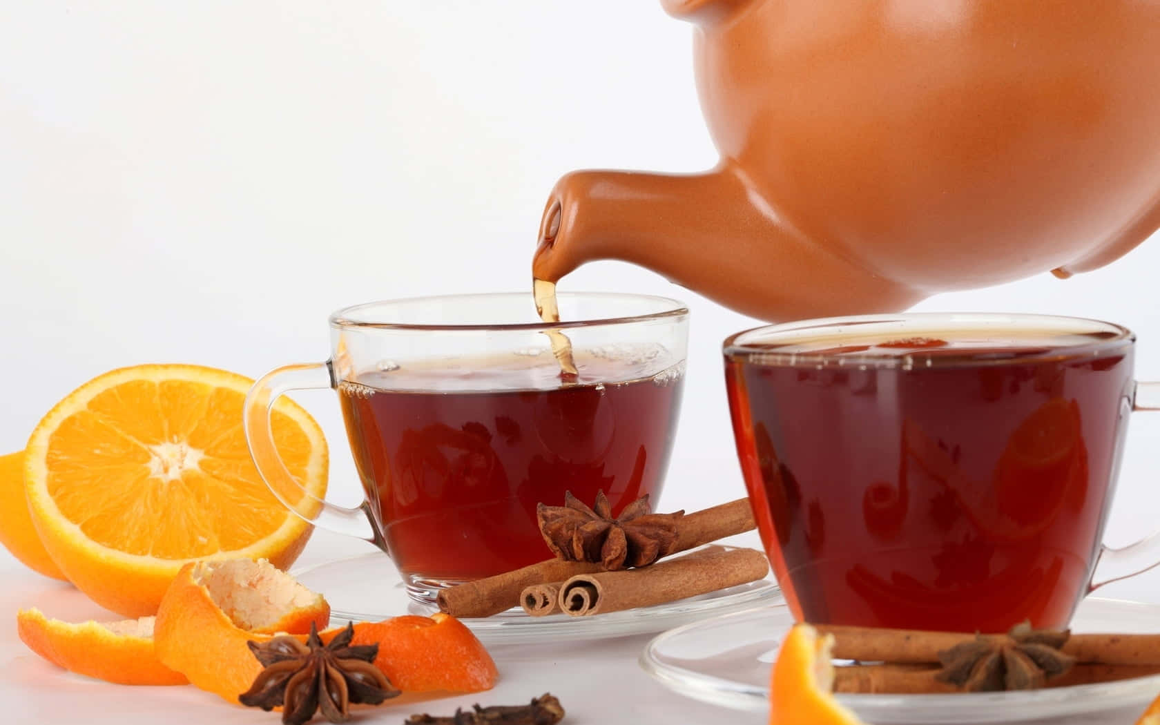 mulled wine, terracotta kettle, glass mugs, HD Desktop Wallpaper