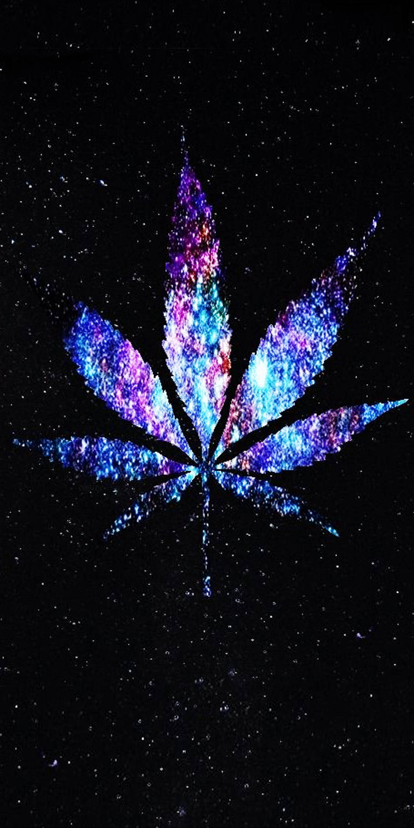 Glitter Weed, iPhone screens, cannabis leaf, 2K Phone Wallpaper