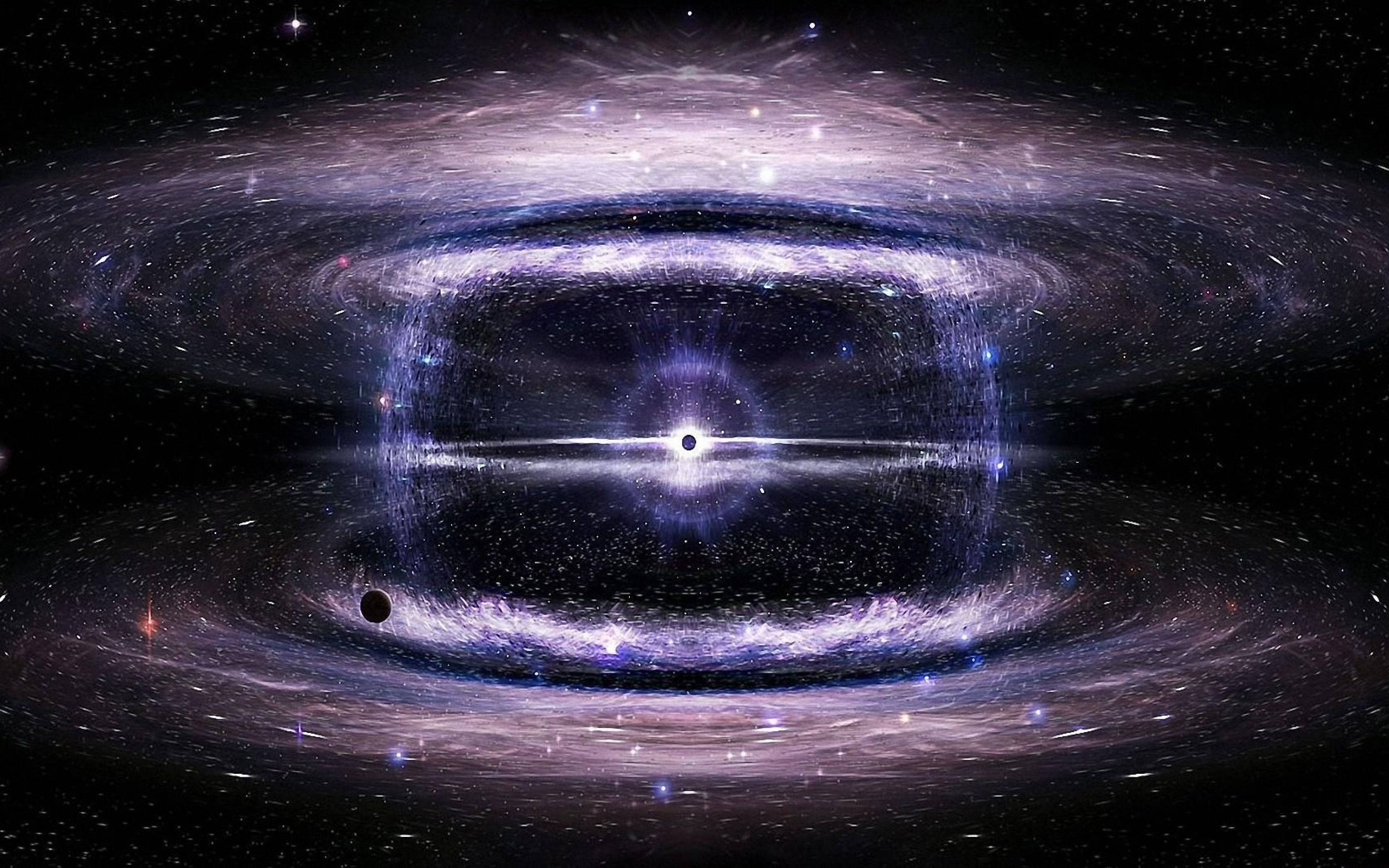 Multiverse, black hole, swirling galaxy, 4K Desktop Wallpaper