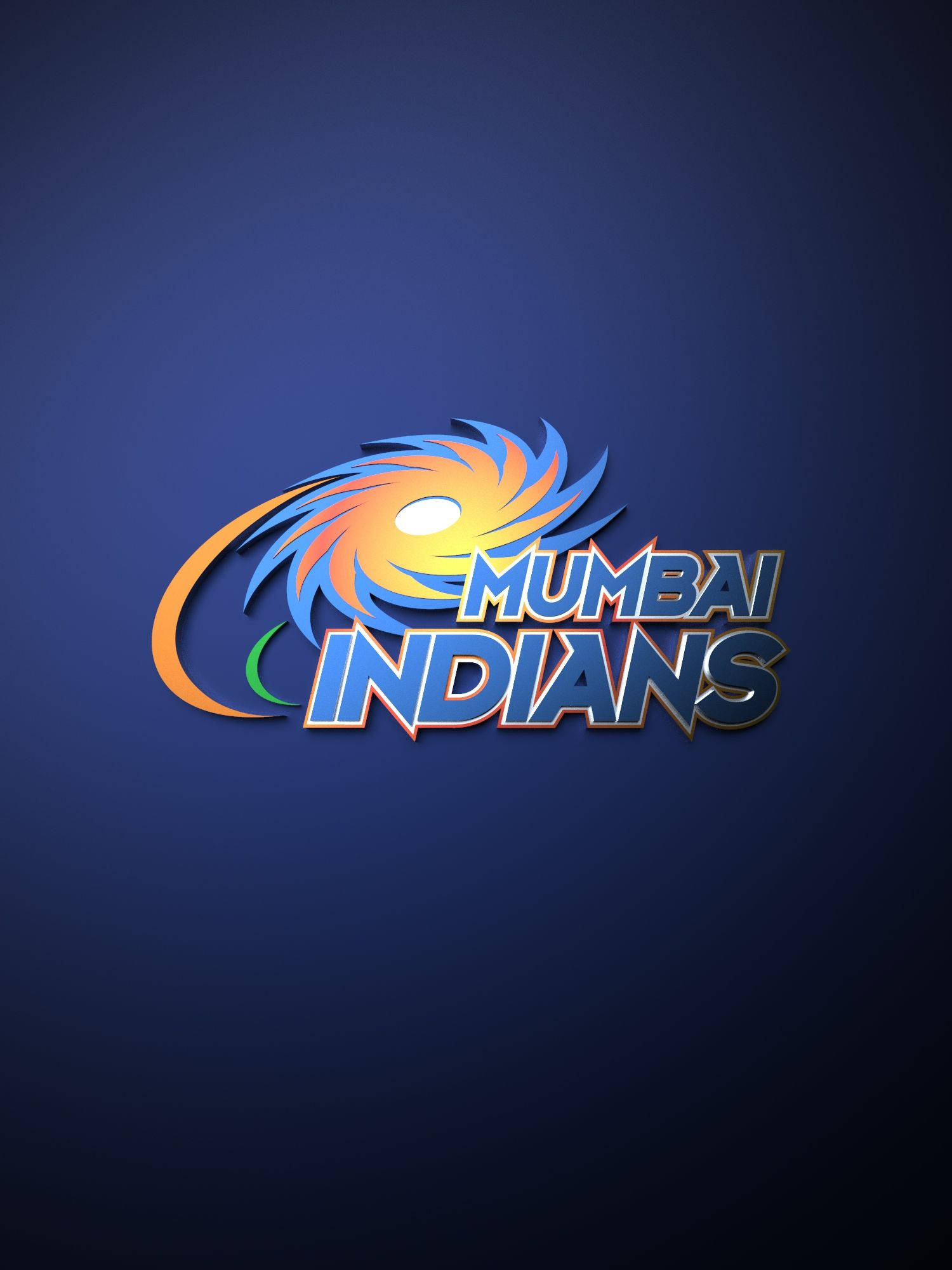 Mumbai Indians, stylized lettering logo, orange, Full HD Phone Wallpaper