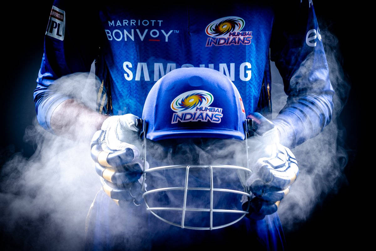 Mumbai Indians, jersey, helmet, SD Desktop Wallpaper