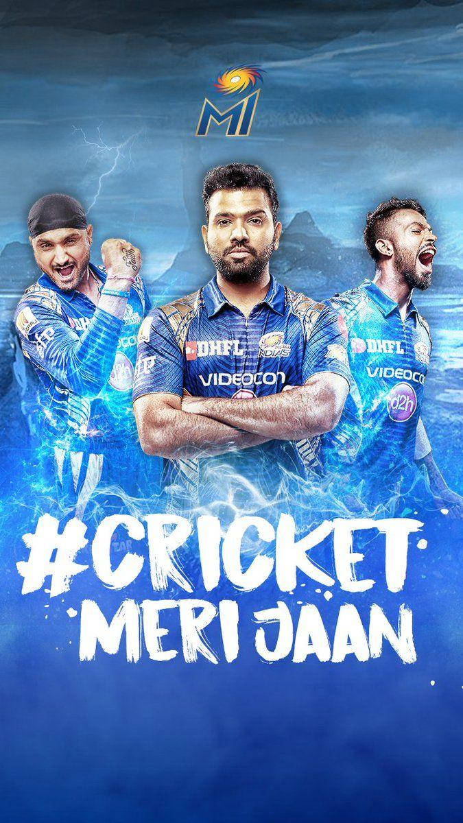 Mumbai Indians, cricket players, blue jerseys, SD Phone Wallpaper