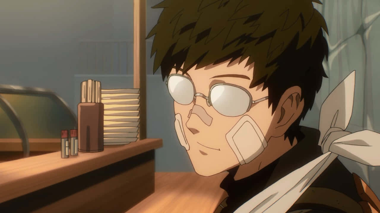 Mumen Rider, glasses, bandages, HD Desktop Wallpaper