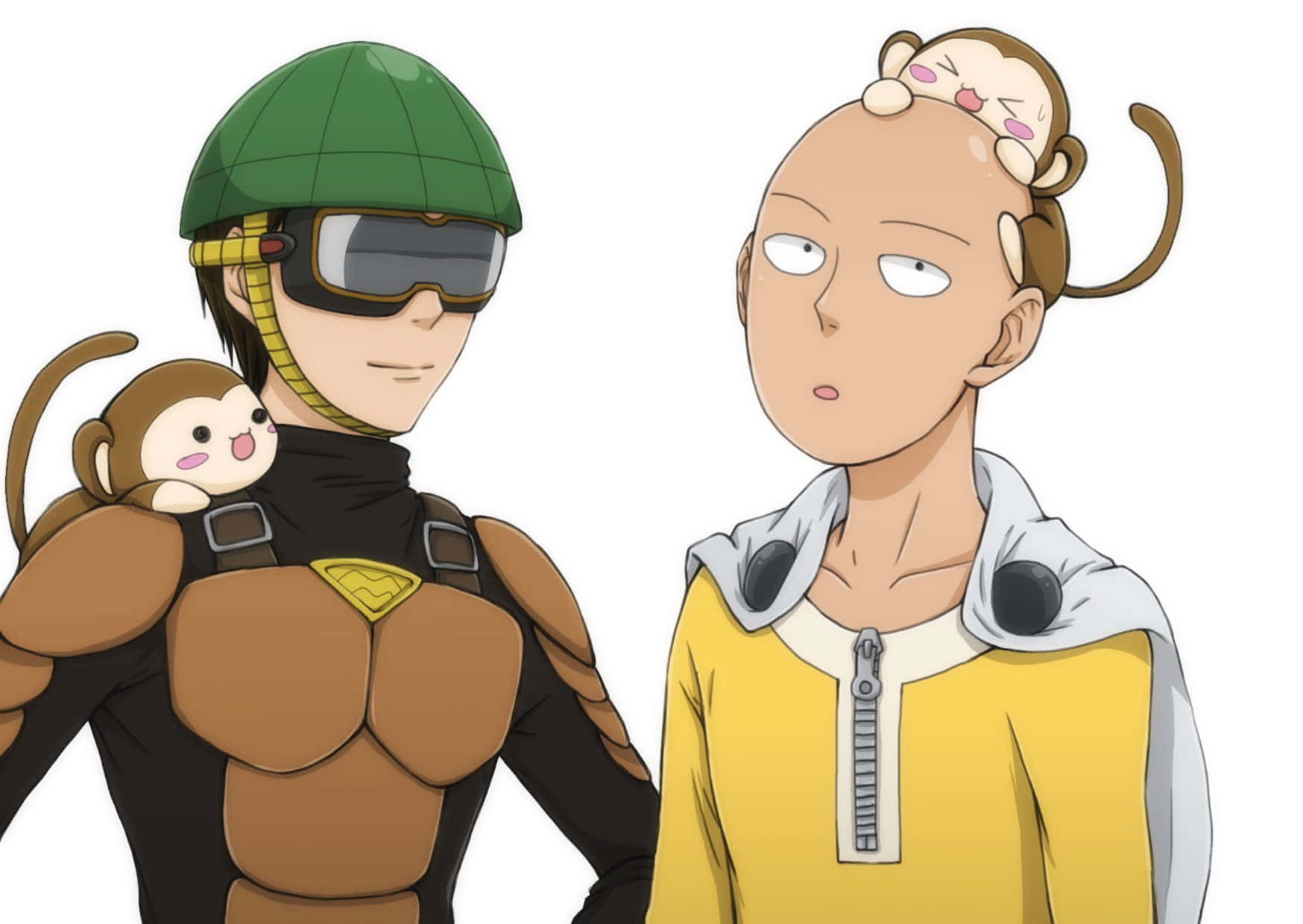 Mumen Rider, armored gear, monkey on shoulder, HD Desktop Wallpaper