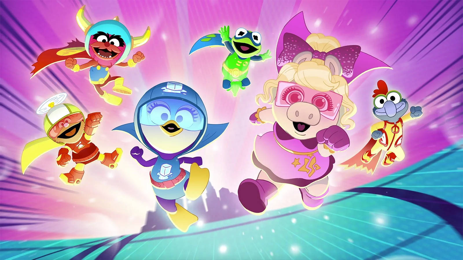 Muppet Babies, superheroes, purple, HD Desktop Wallpaper