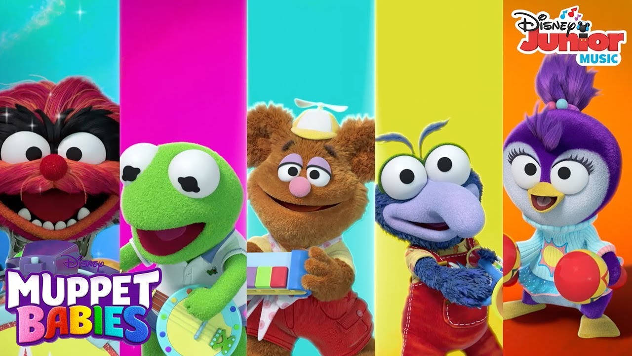 Muppet Babies, teal, pink, HD Desktop Wallpaper