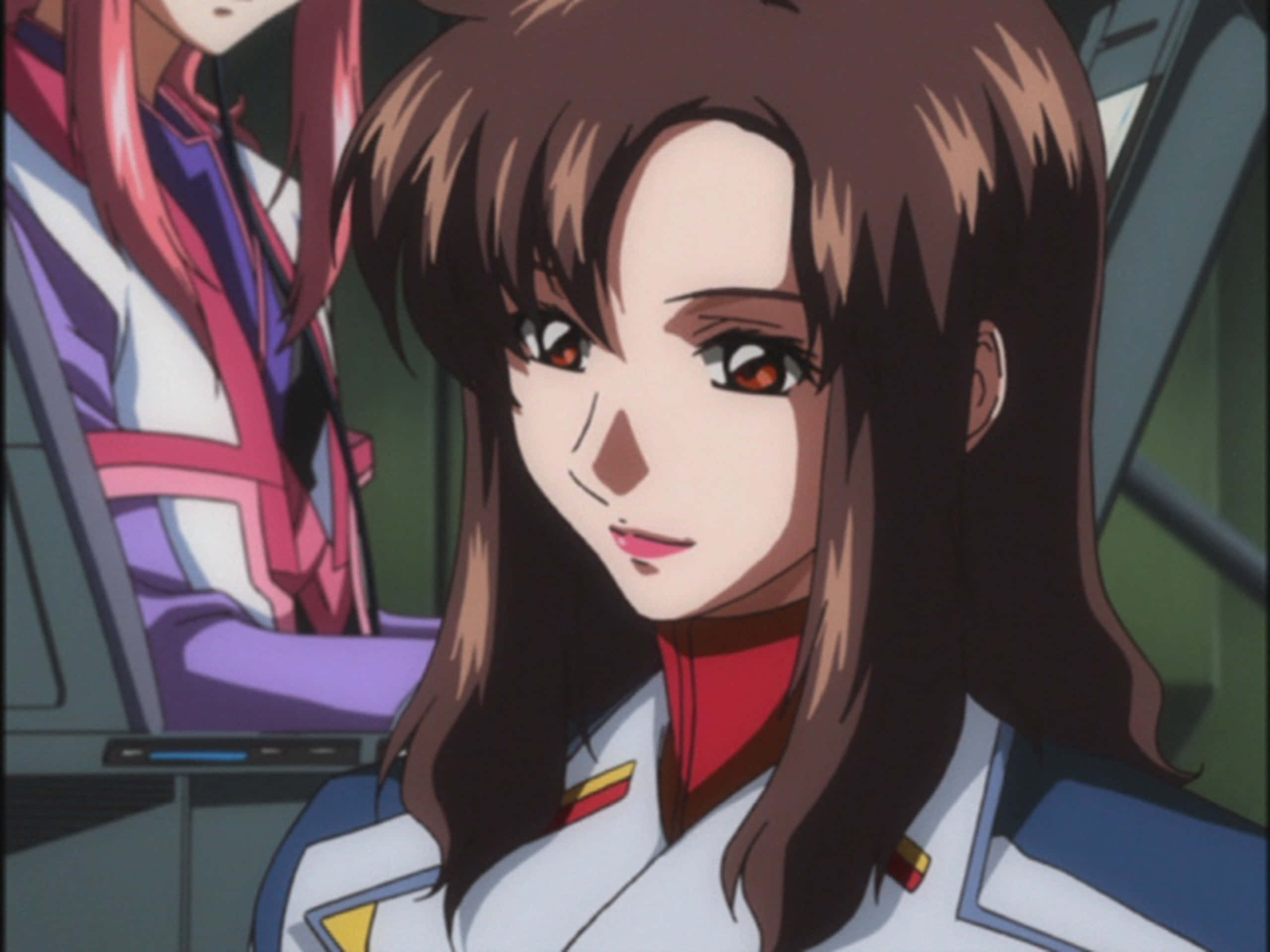 Murrue Ramius, anime commander, brown-haired, 2K Desktop Wallpaper