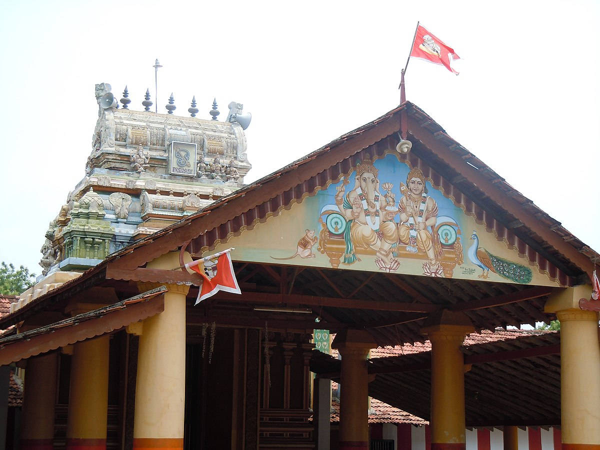 Murugan Temple, gopuram, colorful mural, SD Desktop Wallpaper