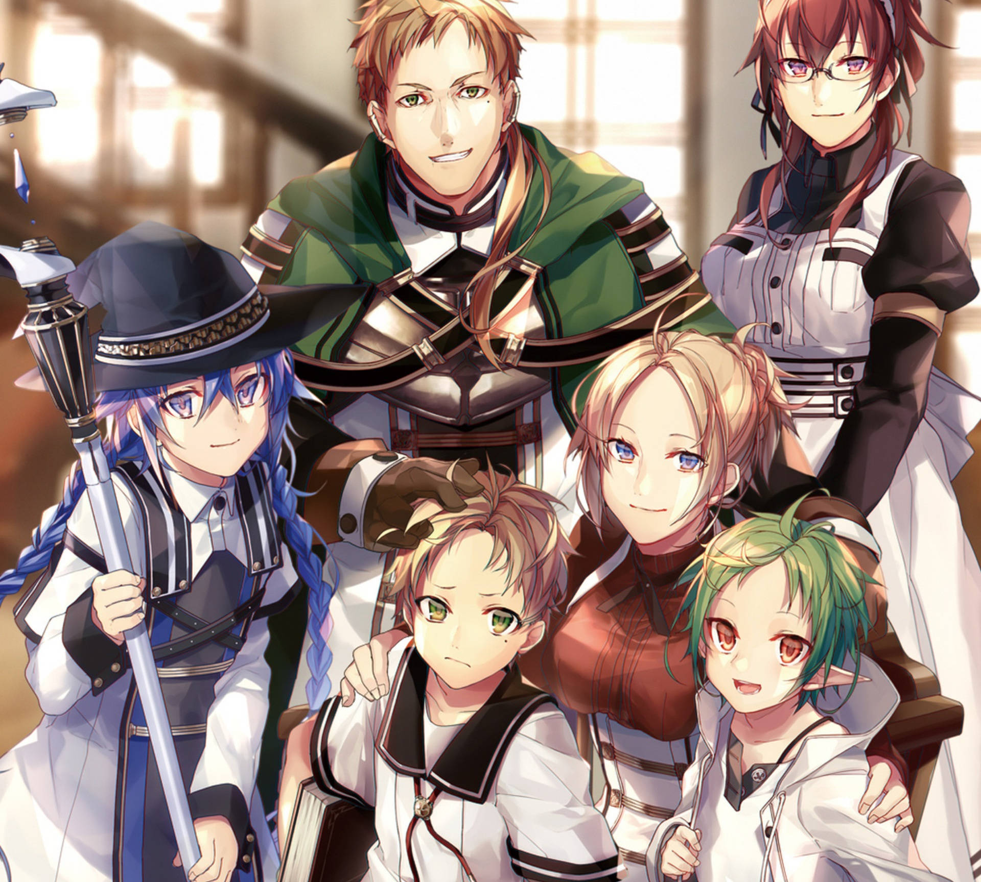 Mushoku Tensei, anime characters, fantasy attire, Full HD Desktop Wallpaper