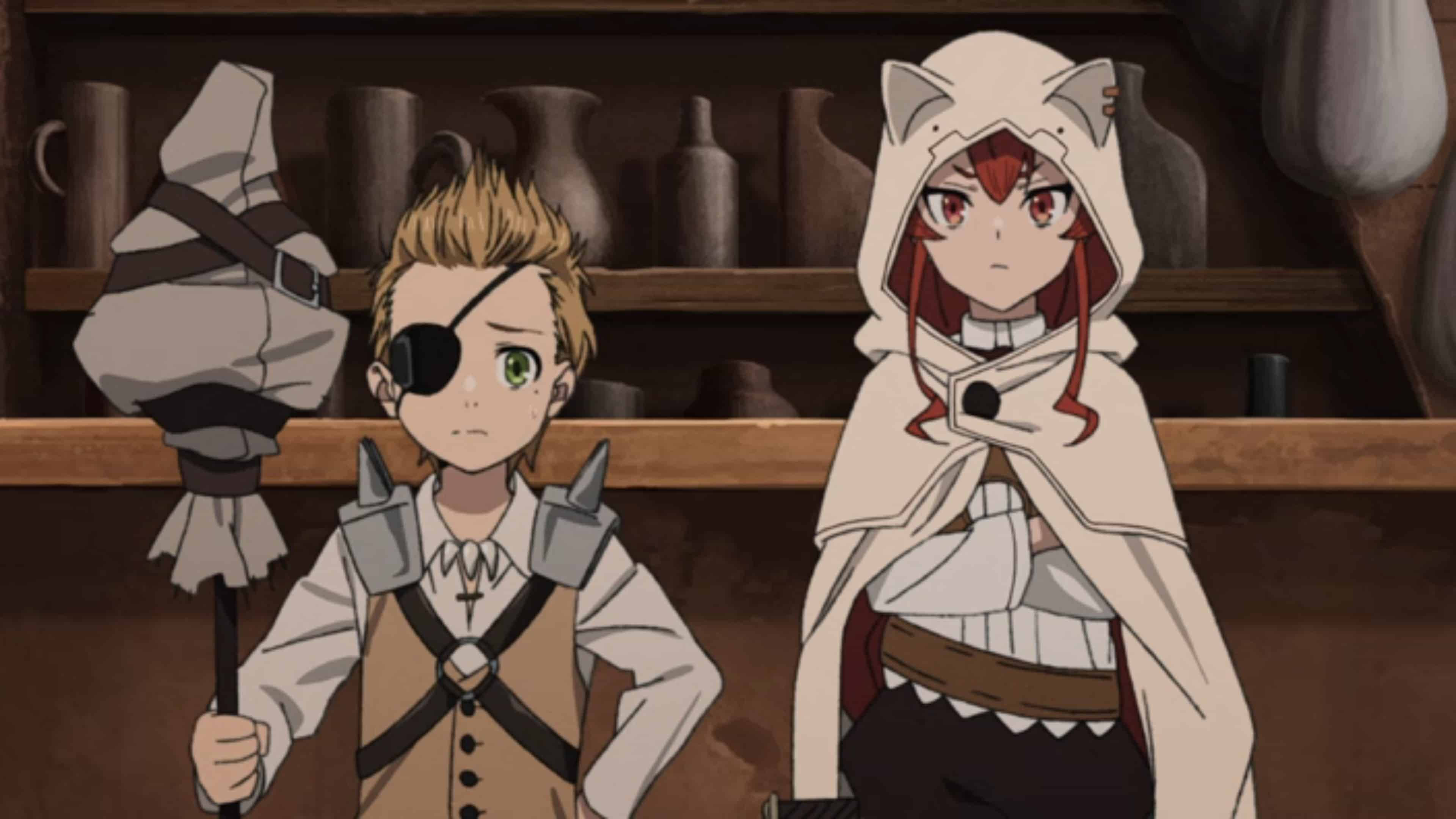 Mushoku Tensei, eye patches, hooded cloaks, 4K Desktop Wallpaper