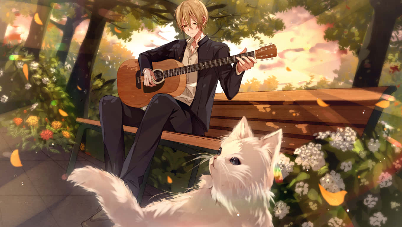 Music Anime, blonde anime boy, suit, HD Desktop Wallpaper