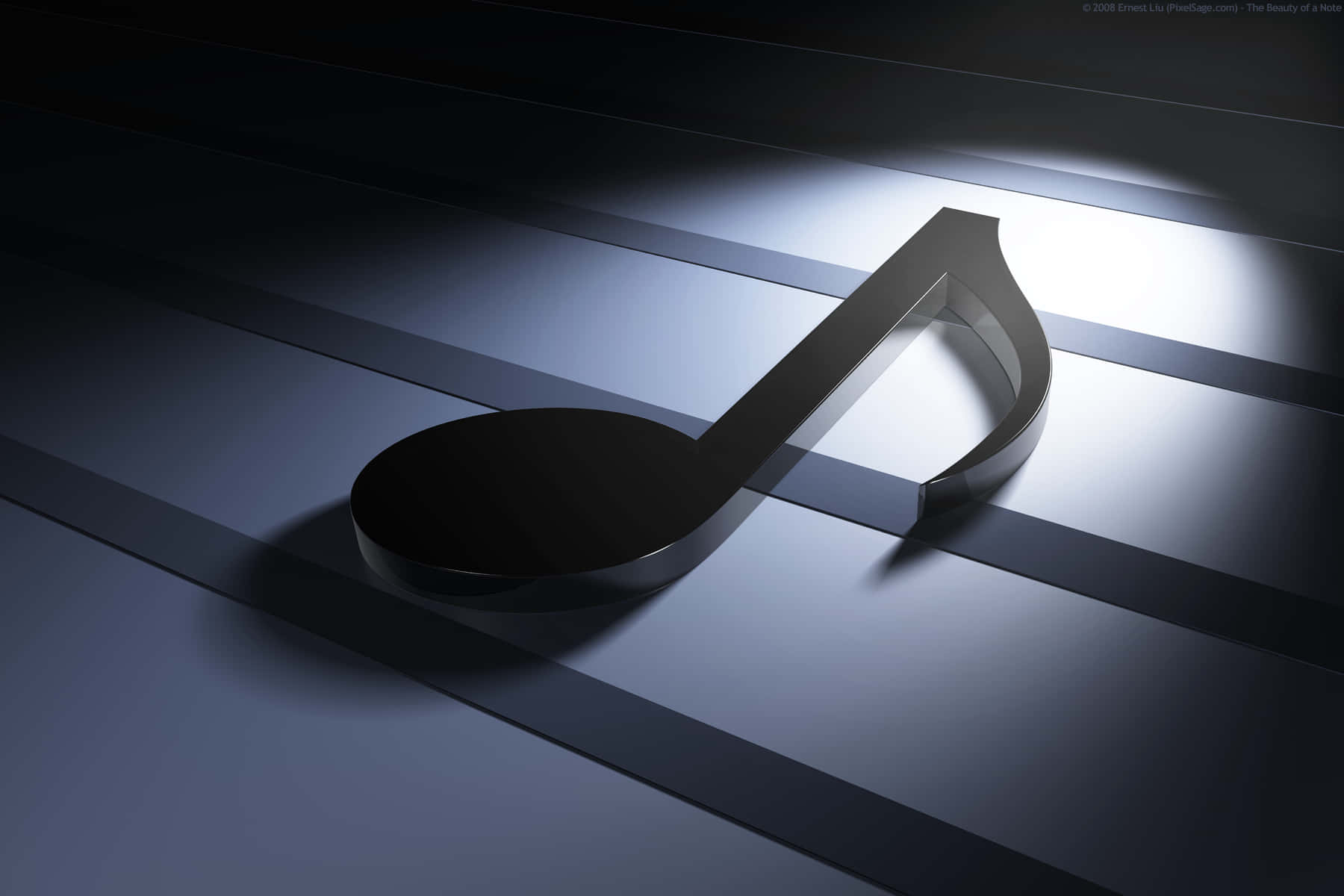 Music Notes, sleek black, 3d music note, HD Desktop Wallpaper