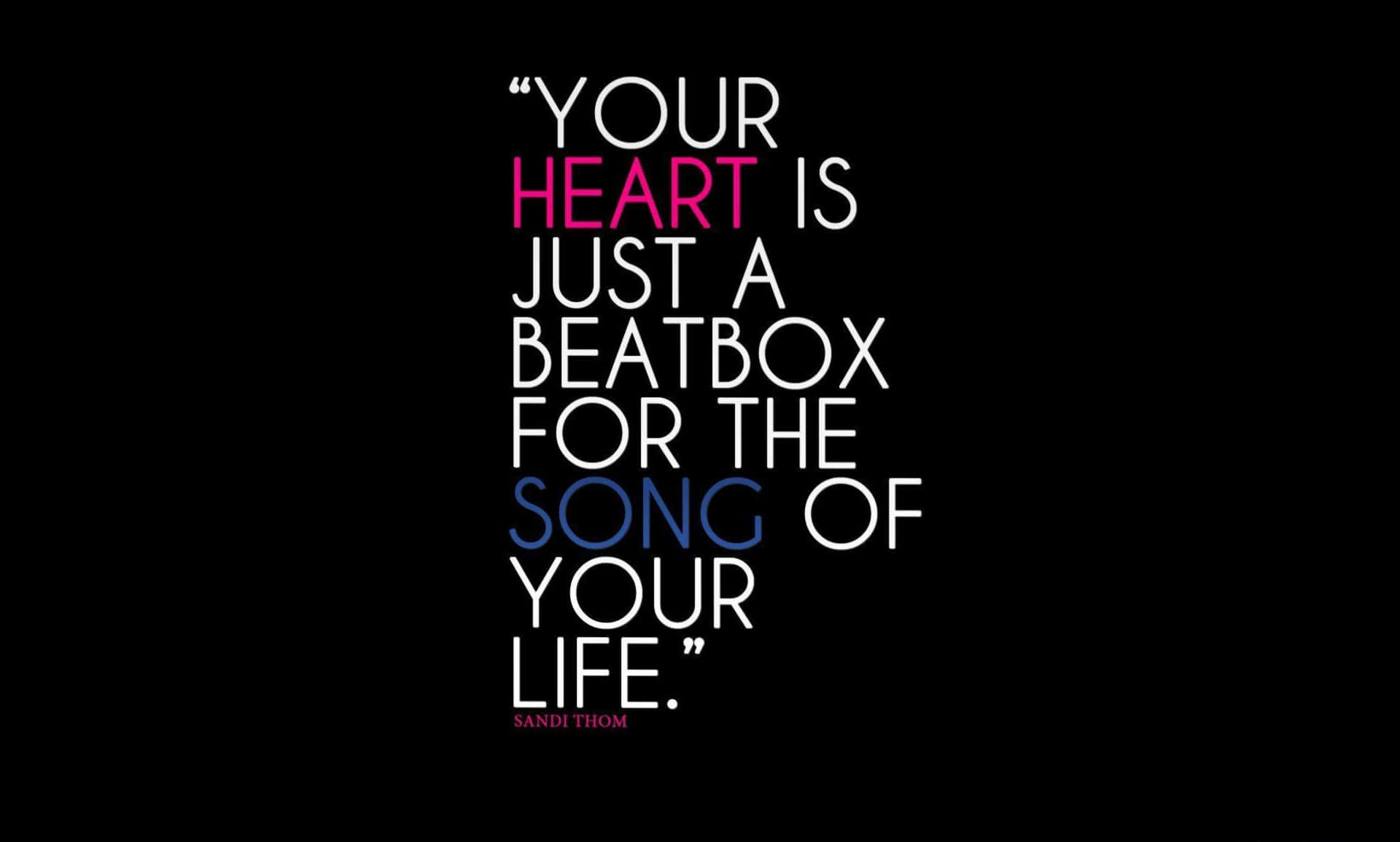 black background, pink and blue accent letters, bold typography quote, Full HD Desktop Wallpaper
