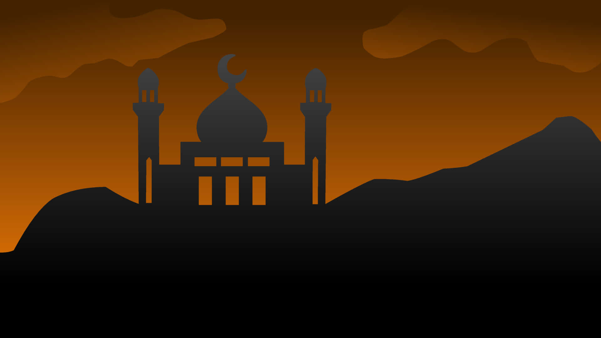 mosque, domes, minarets, Full HD Desktop Wallpaper
