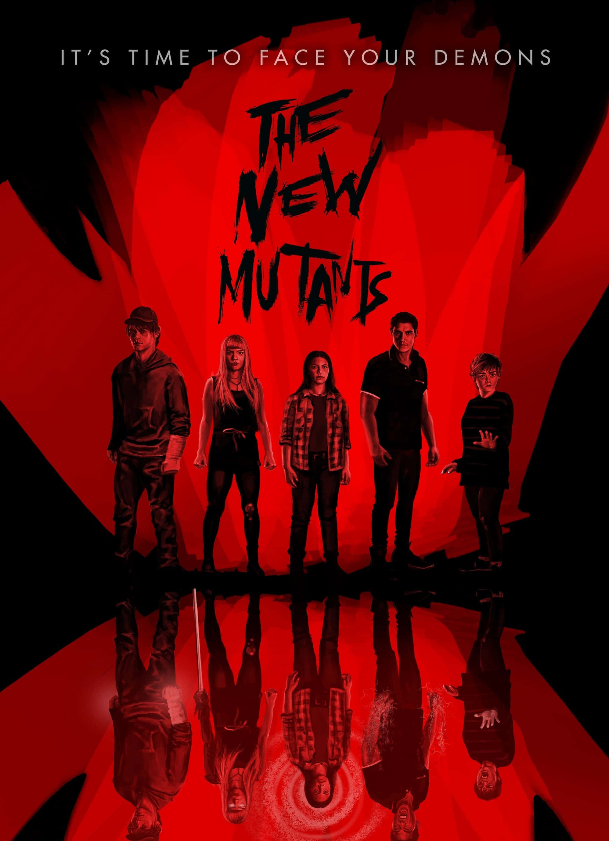 Mutants 1996, The New Mutants, blood-red, 2K Phone Wallpaper