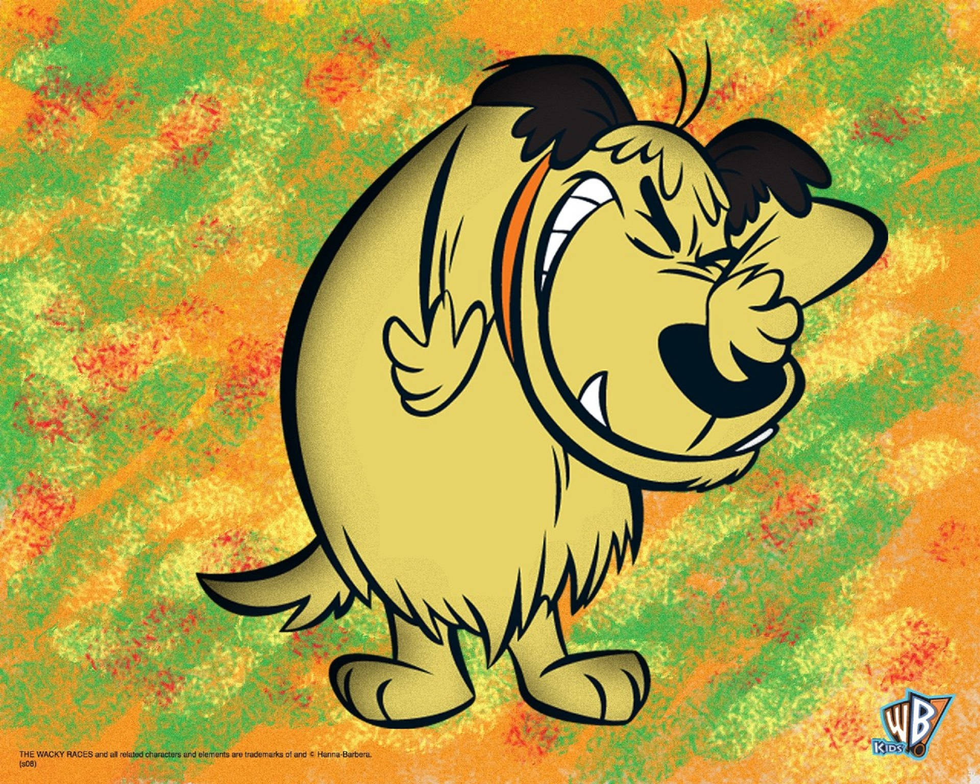 Muttley, cartoon dog, wide grin, Full HD Desktop Wallpaper