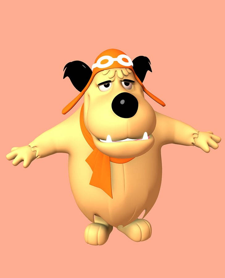 Muttley, orange pilot hat, goggles, SD Phone Wallpaper