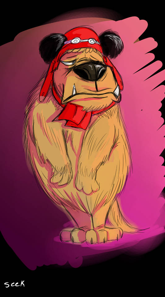 Muttley, red aviator cap, goggles, SD Phone Wallpaper