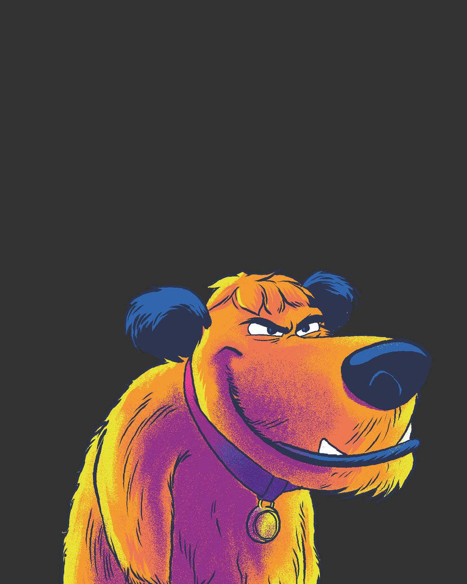 Muttley, orange fur, blue ears, SD Phone Wallpaper